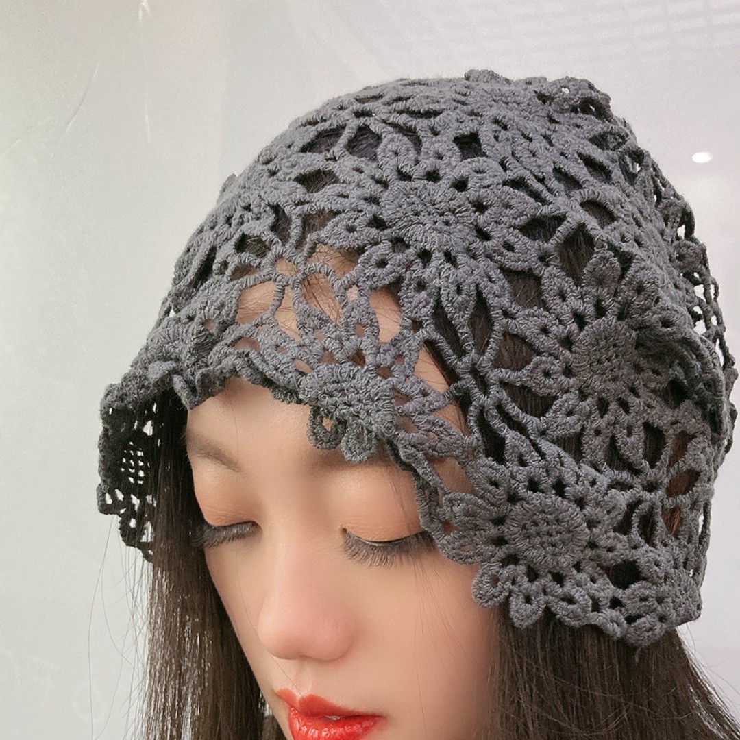 无品牌堆堆帽休闲个性针织镂空帽包头帽通用