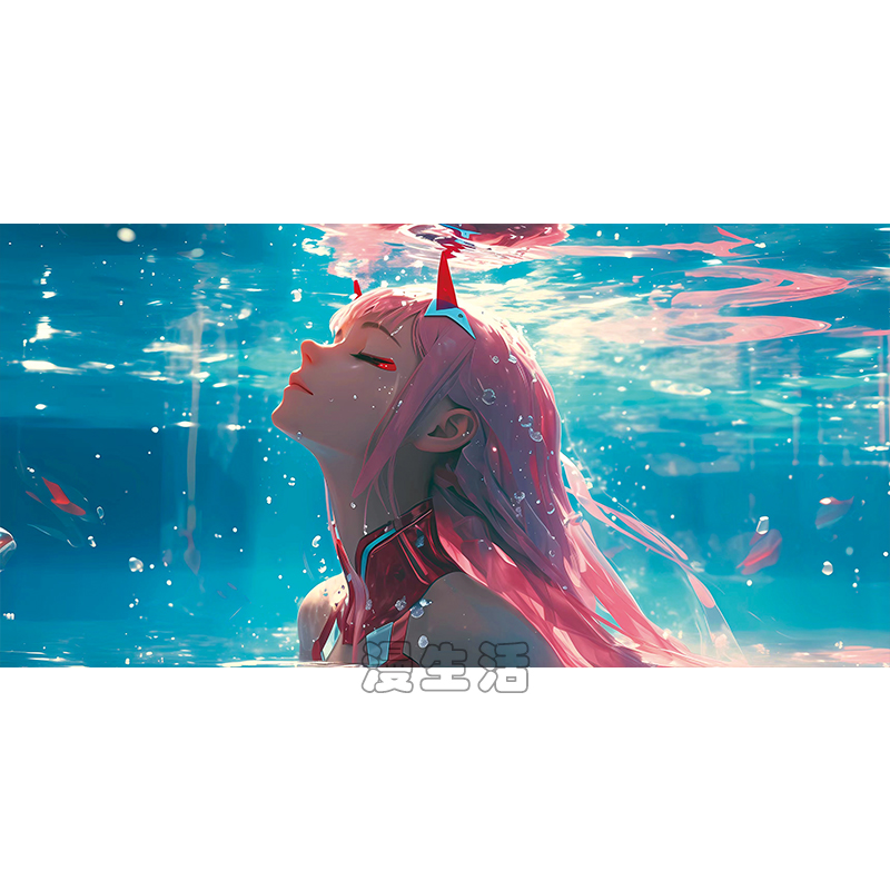 国家队02动漫50*100零二床头挂画客厅卧室玄关铝合金装饰画