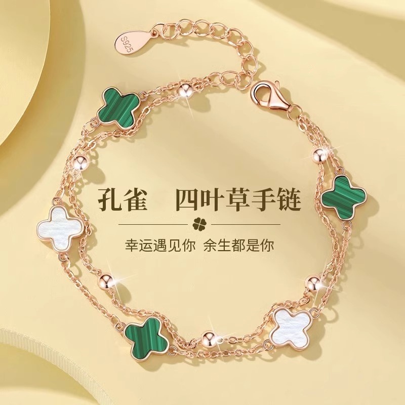 925银手链 银恒美时尚ins纯银手链女士女生情人节礼物送女友