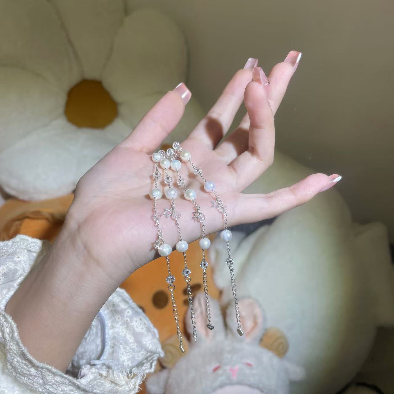 淡水珍珠星星简约日常百搭少女手链