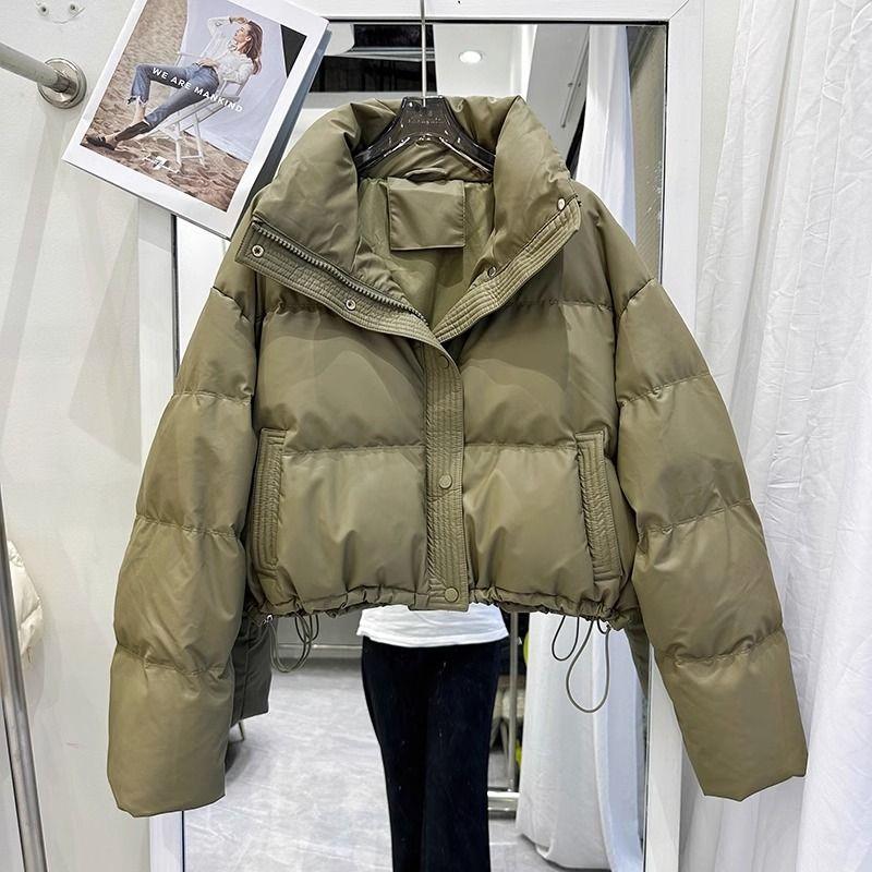 雪中飞高级感加厚立领免洗羽绒羽绒服女短款2023年新款小个子时尚