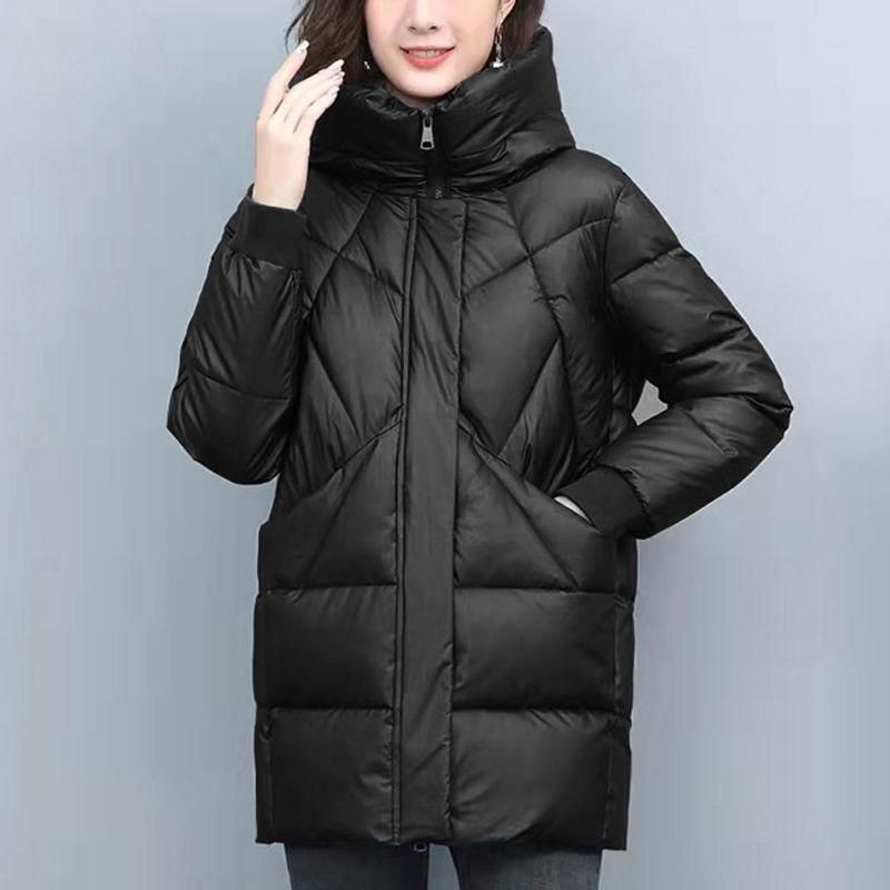 雪中飞2023冬季新款棉中年妈妈爆款加厚羽绒服女中长款