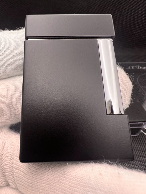 都家L8斜火打火机原盒库新机 黑色哑光面