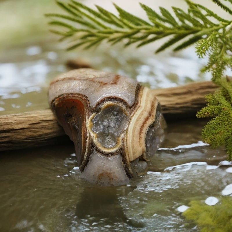 戈壁石奇石摆件糖心筋脉石头手工网红家用创意小型商用神器松弛感