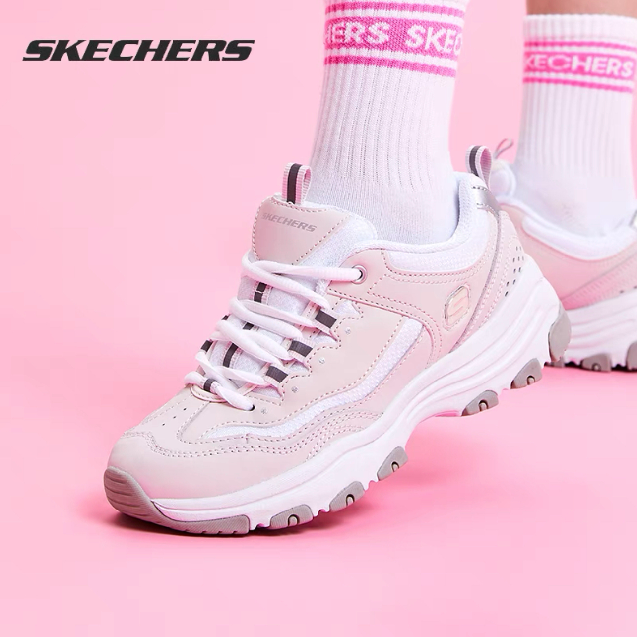 【泡芙熊微瑕断码福利】Skechers斯凯奇特价处理NO退NO换女熊猫鞋
