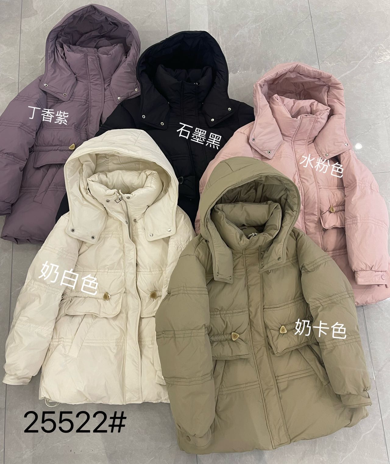 泡妈童装    2023冬季亲子儿童休闲女大童时尚羽绒服25522