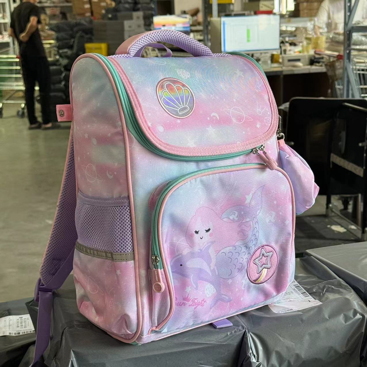 泡妈童装  2024夏季儿童上学 护脊日常书包90185