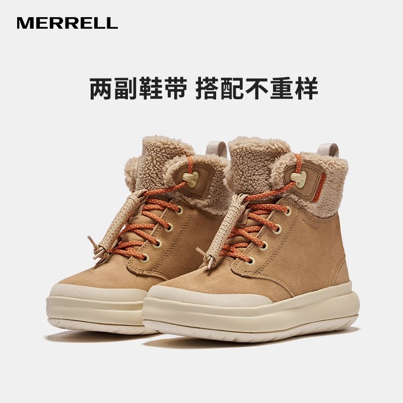 【防水雪地靴】迈乐2024冬季新款THERMO户外保暖女中帮加绒短筒女靴