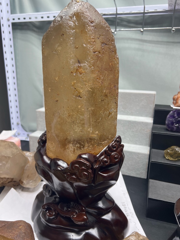 天然水晶原石能量柱7.1公斤