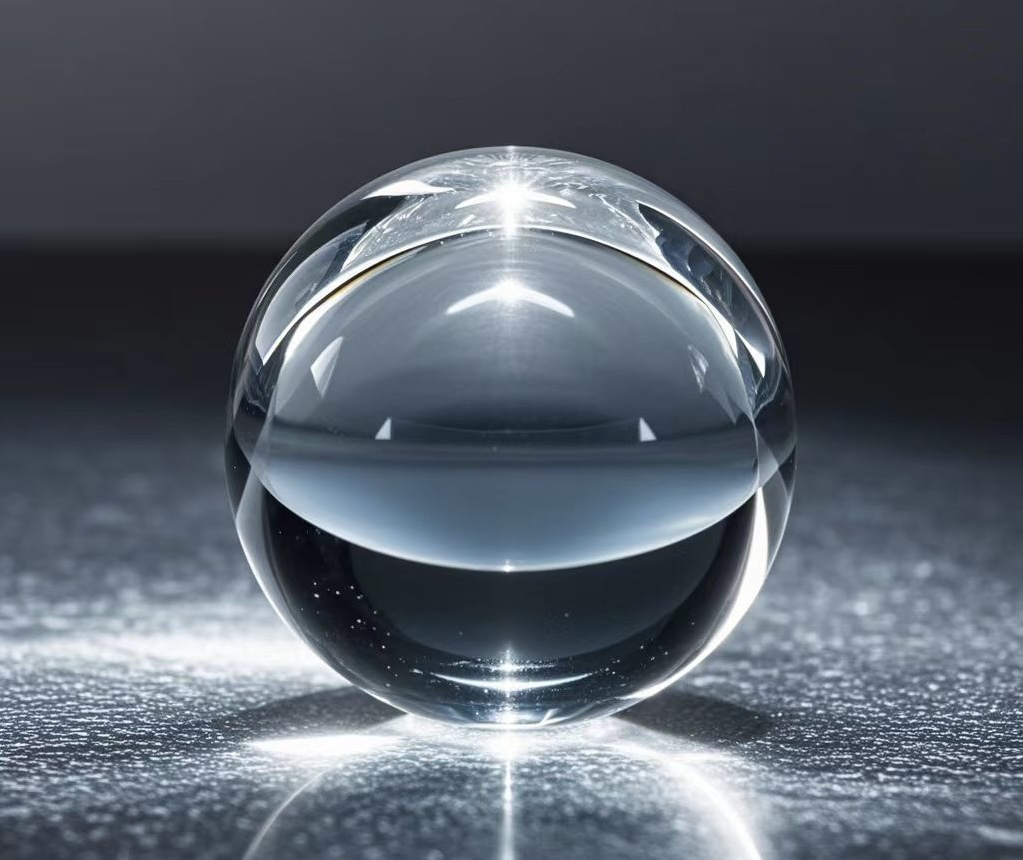 天然水晶全净体7，2厘米AA水晶球