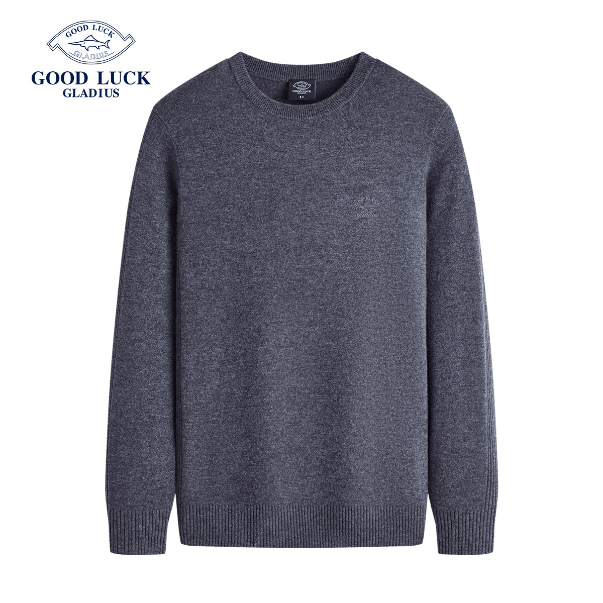 GOODLUCK德鲨秋冬新款羊毛衫100绵羊毛打底衣服高级感L2T43211