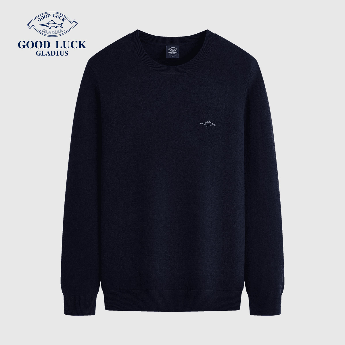 GOOD LUCK德鲨秋冬新品羊毛衫柔软舒适日常保暖内搭上衣-L2T43205