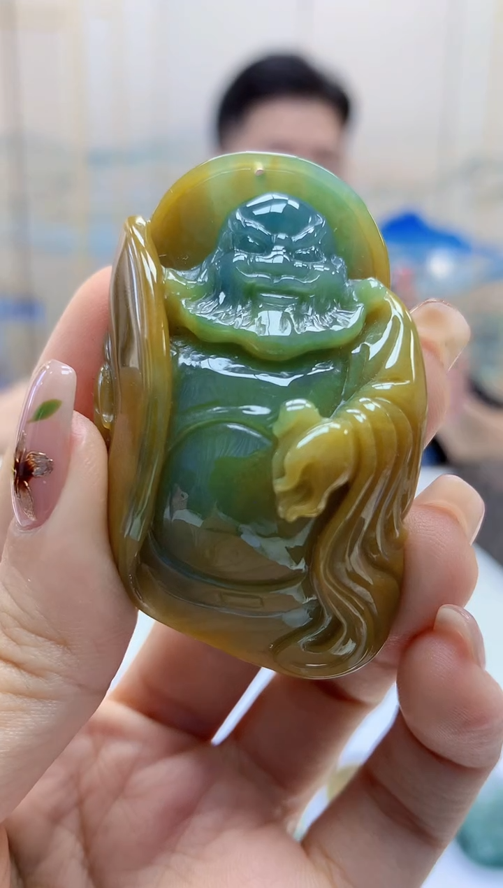 【闪购商品】定制翡翠未镶嵌4917ty-毛货挂件88