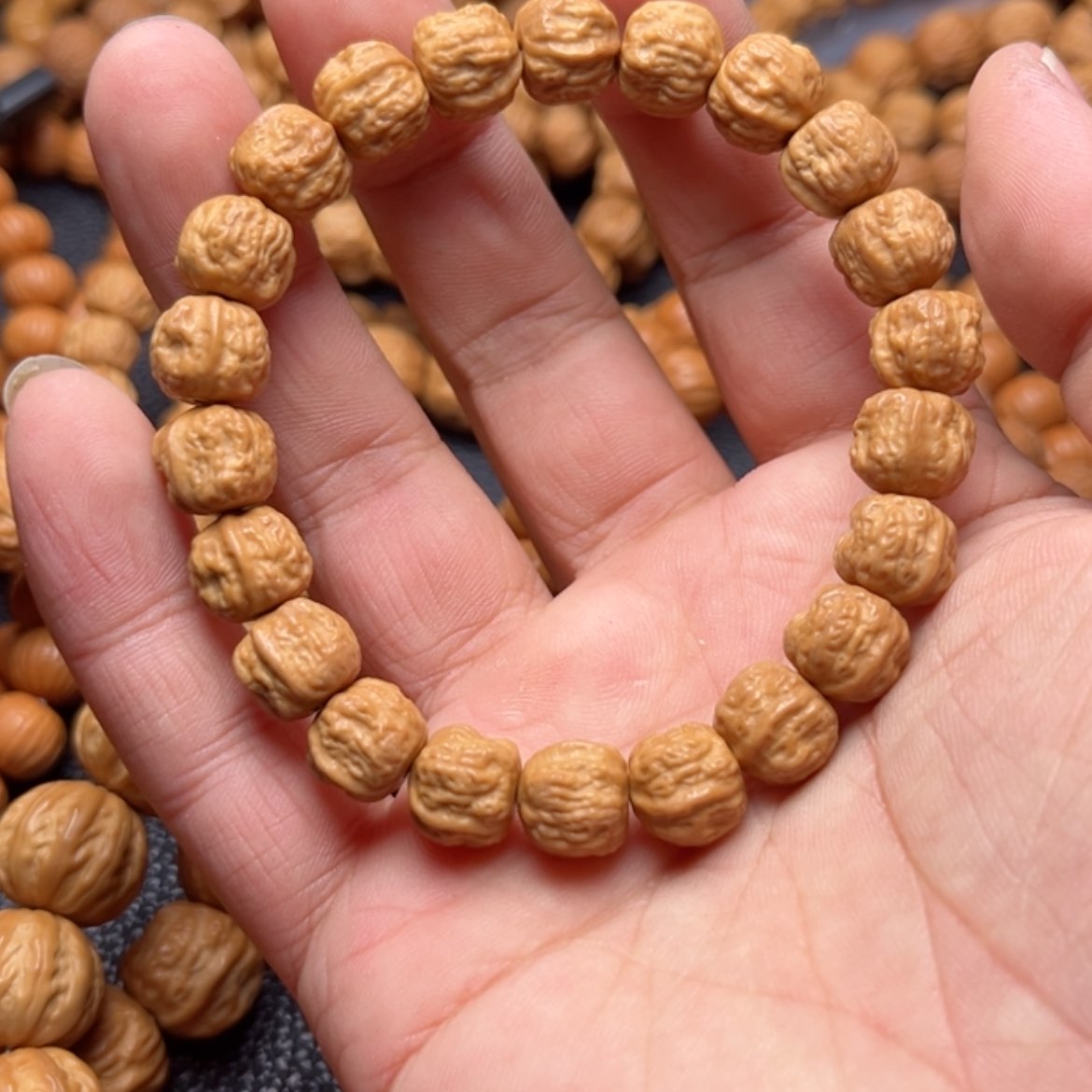 【闪购商品】猴头核桃手串@***樂蛤蟆头11