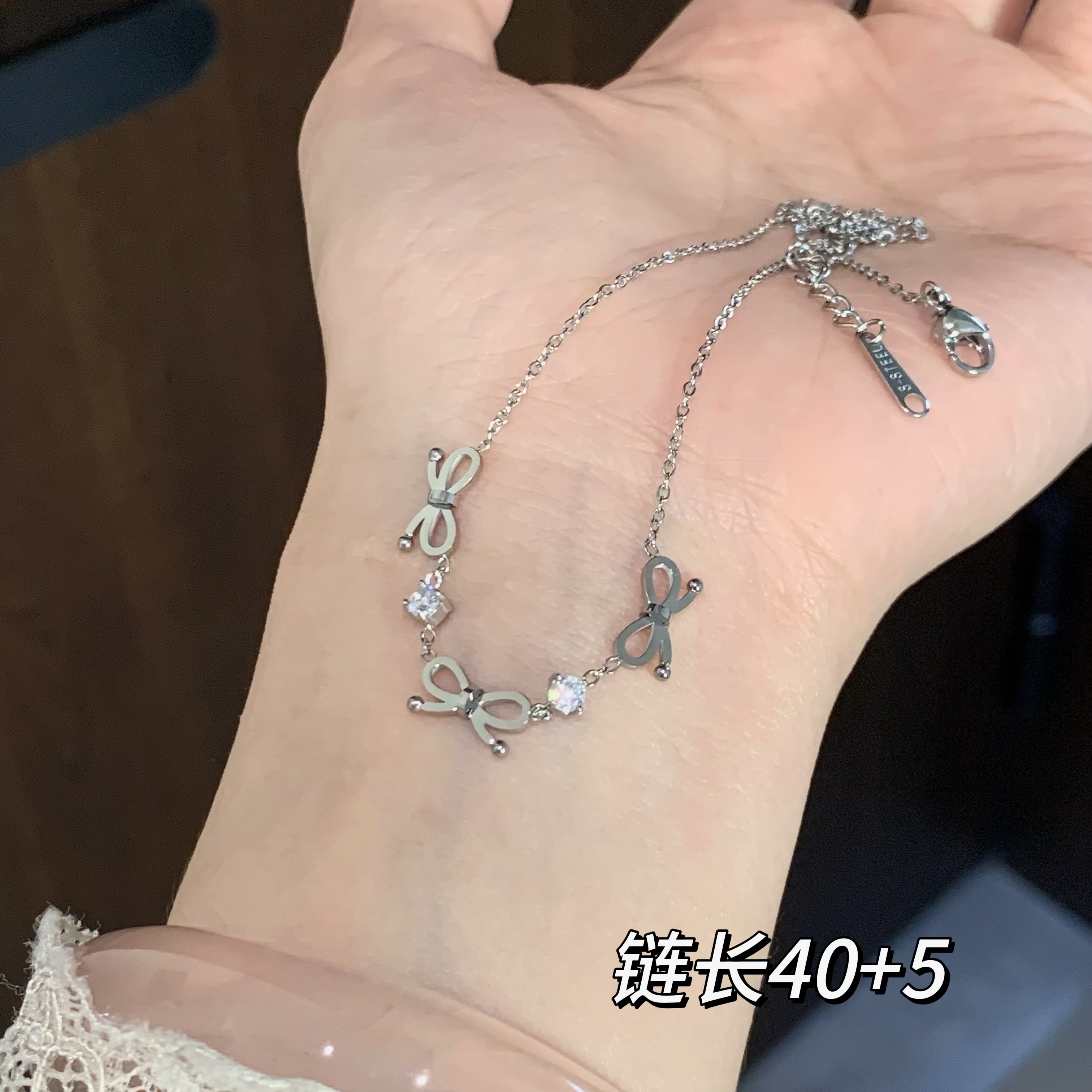 钛钢项链 BIBI【蝴蝶结芭蕾】项链X008