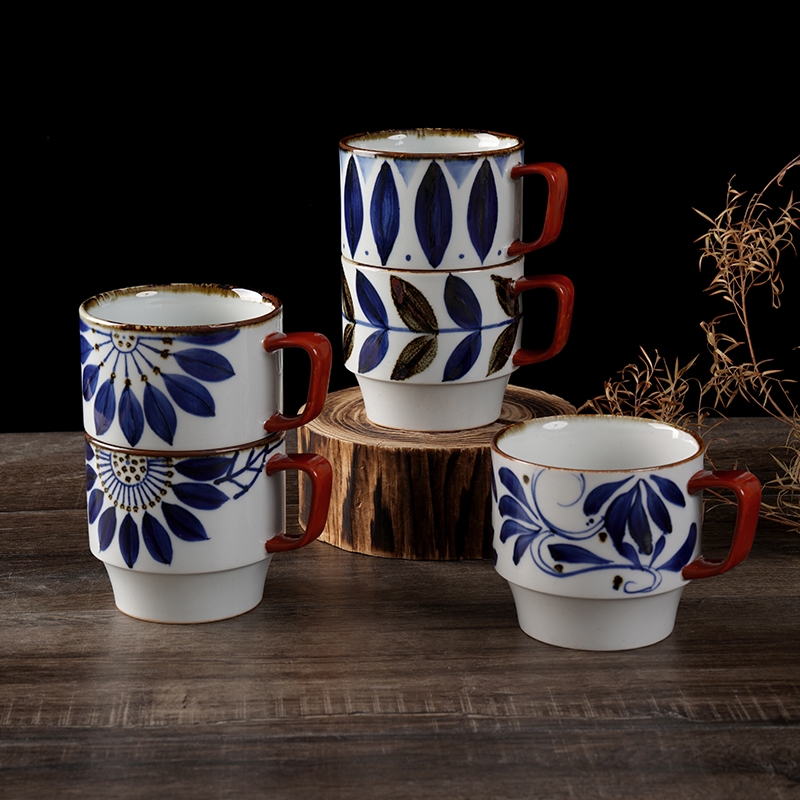 HASAMI-YAKI/波佐见烧日本翔芳窑叠放马克杯大容量茶杯家用水杯