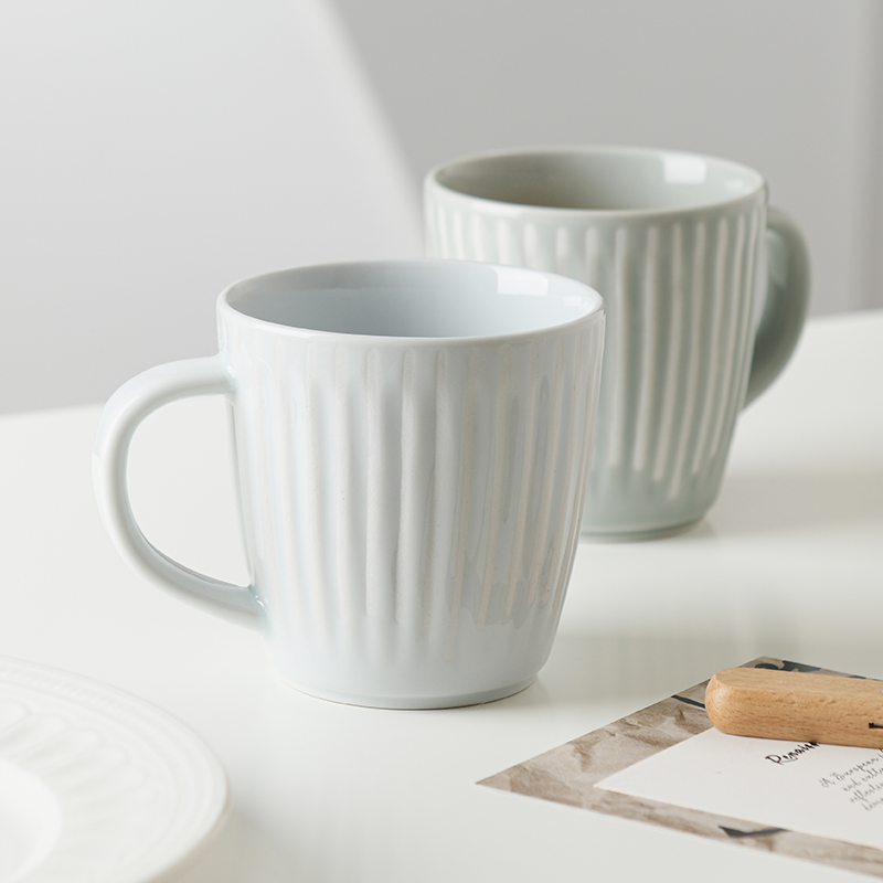 HASAMI-YAKI/波佐见烧飘花进口陶瓷对儿杯家用简约风马克杯咖啡杯