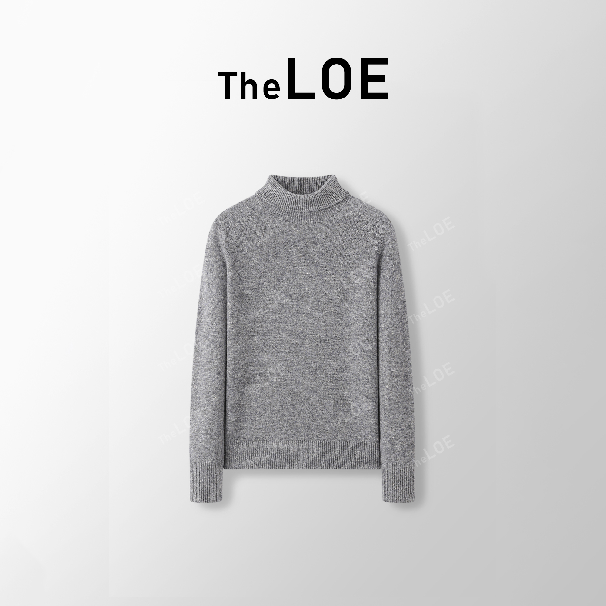 TheLOE/进口机织 高领正反两穿绵羊毛无缝一体高领打底#LE-088