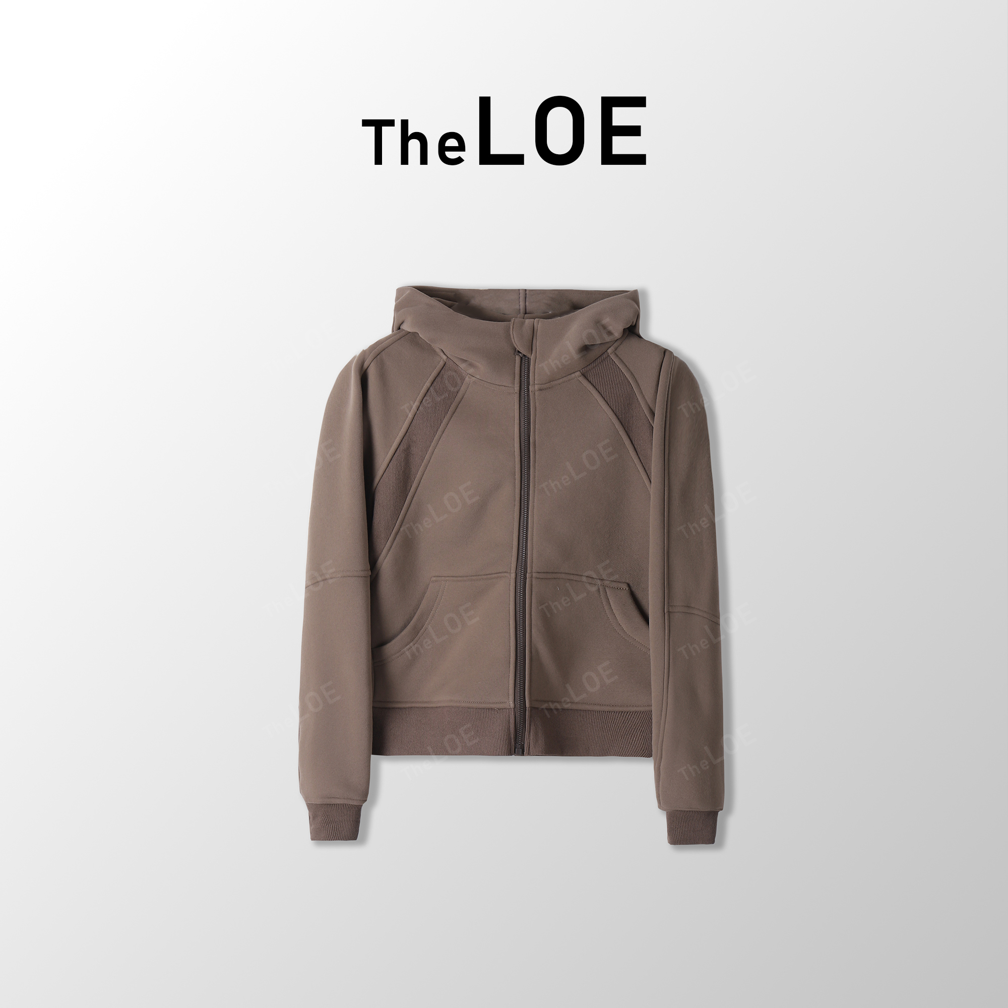 TheLOE/经典 加绒宽松连帽新色拉链开襟外套#12.9-G1120