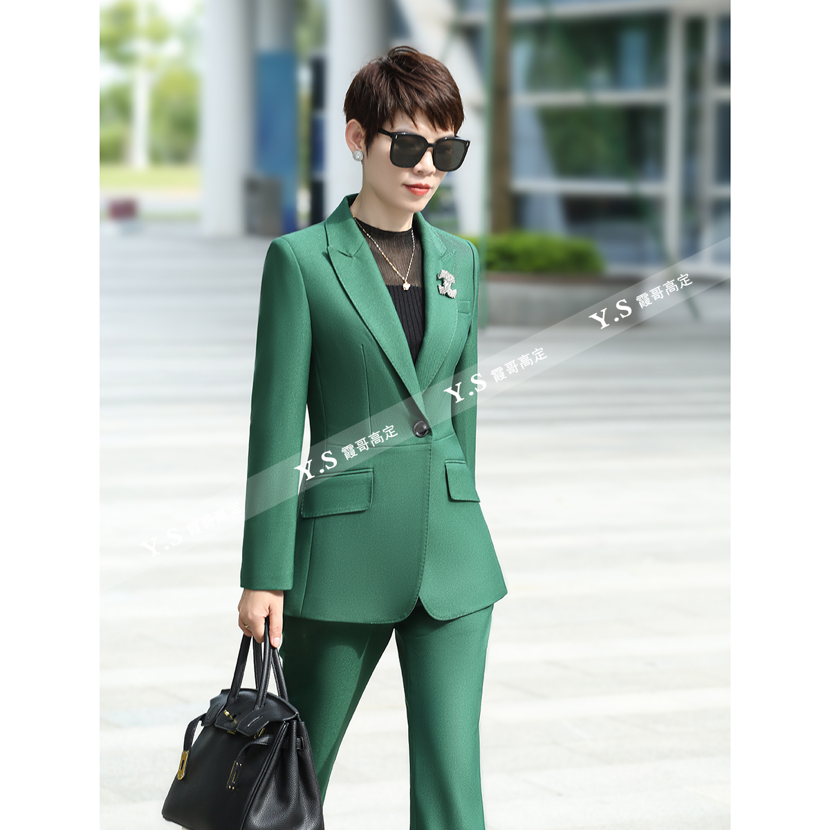（新粉福利）2025秋冬款经典款小西装长袖休闲修身西装套装女装职业