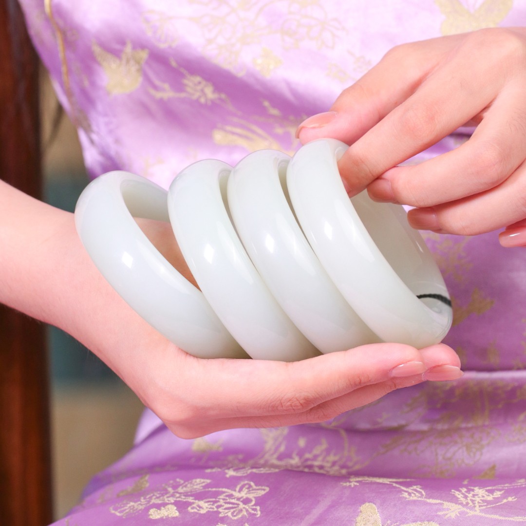 白玉世家和田玉且末金山/贵妇镯（多样性发其一）春日上新礼物