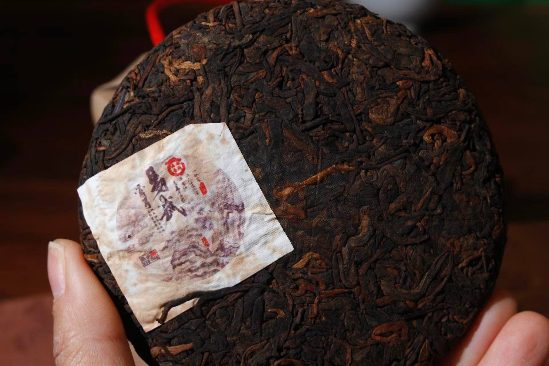 曼云松2020弯弓熟茶 易武弯弓普洱熟茶 100g迷你饼 醇和甘甜