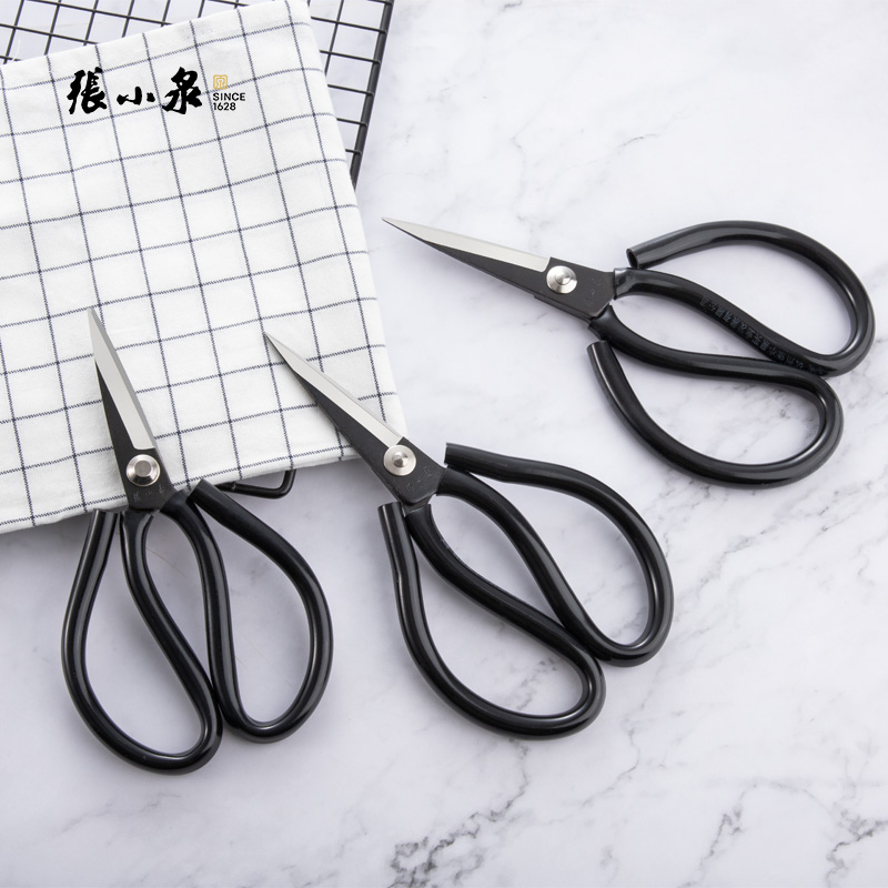 张小泉钢柄实用学生居家办公用剪刀剪纸锋利耐用精致黑色防生锈剪