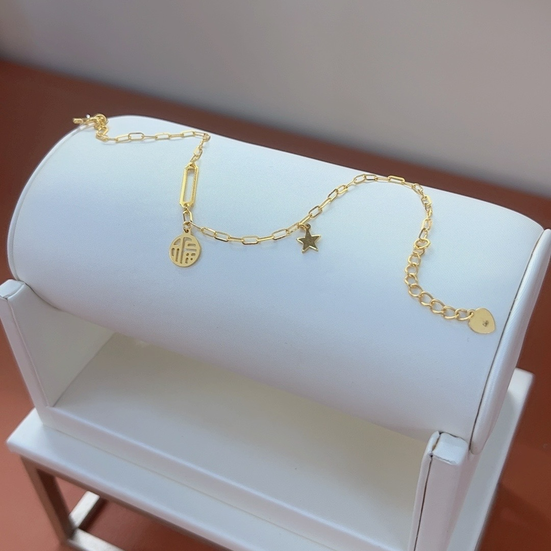 足金福牌手链2.35克   