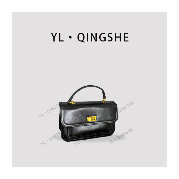 【依琳定制】女士潮流时尚经典气质手拎单肩包QYX-9699-黑色