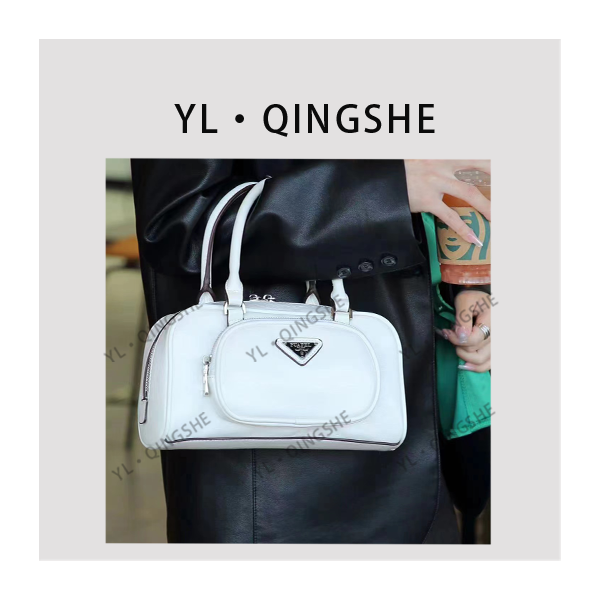 【依琳定制】女士潮流时尚经典气质手拎单肩包PL589-奶白