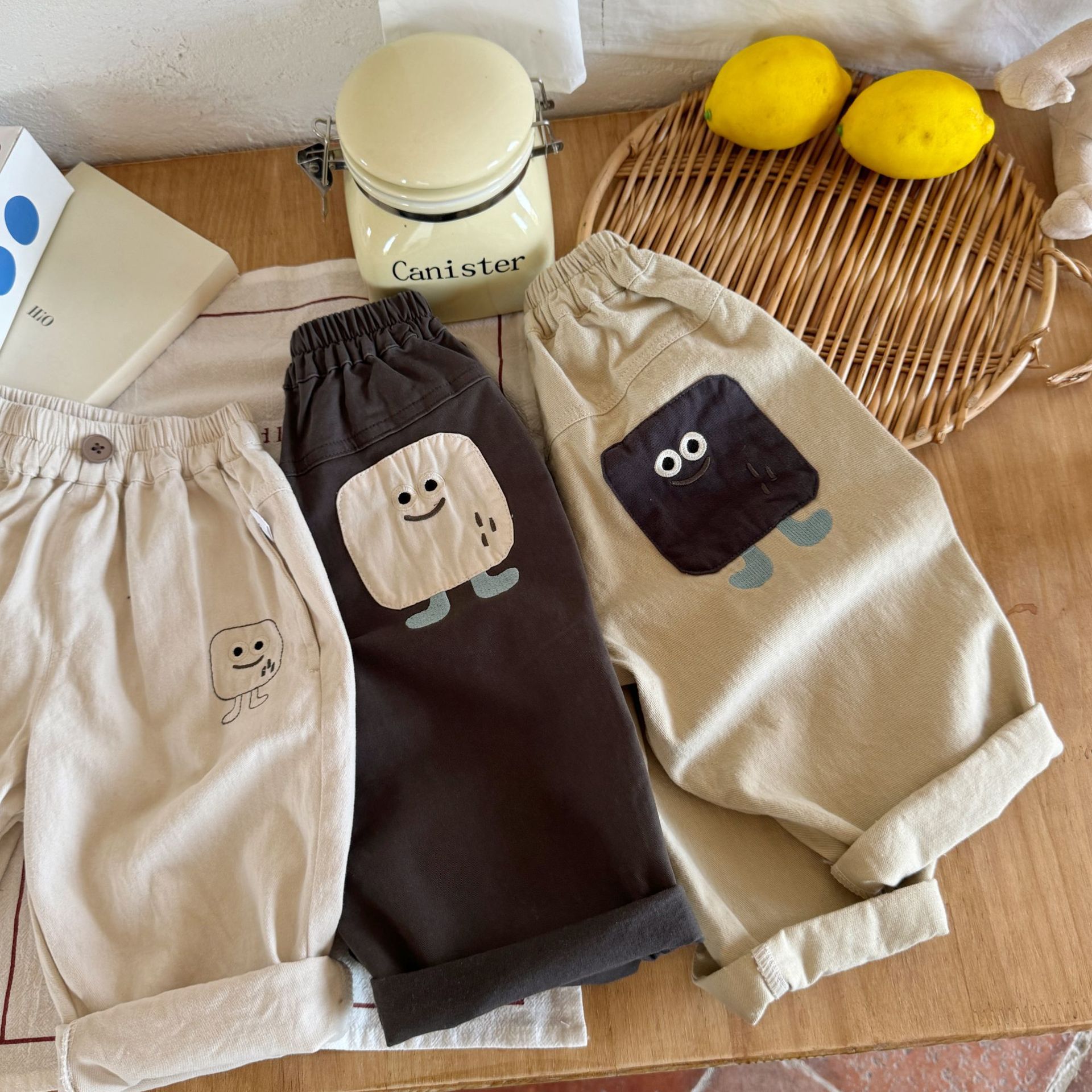 儿童卡通长裤男童2025春秋新款裤子小童直筒裤潮宝宝休闲裤女洋气