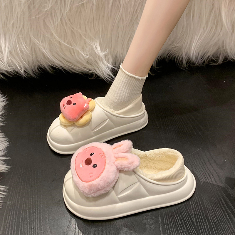 红蜻蜓牌防水防滑雪地靴女2023新款秋冬厚底保暖loopy棉鞋爆款可