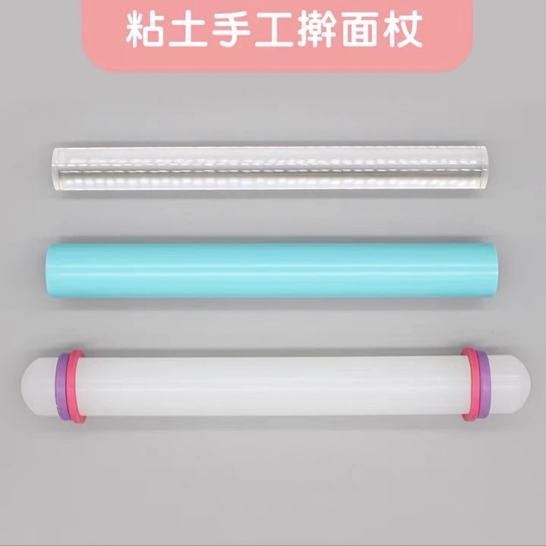 亚克力擀面杖 PP磨砂擀泥棒超轻树脂粘土工具黏土手工diy工具玩具