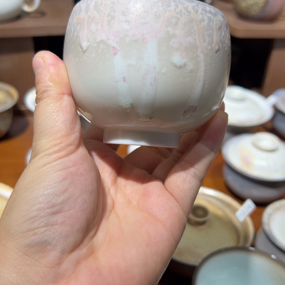 1494玉泥禅定杯绝美的一只通透