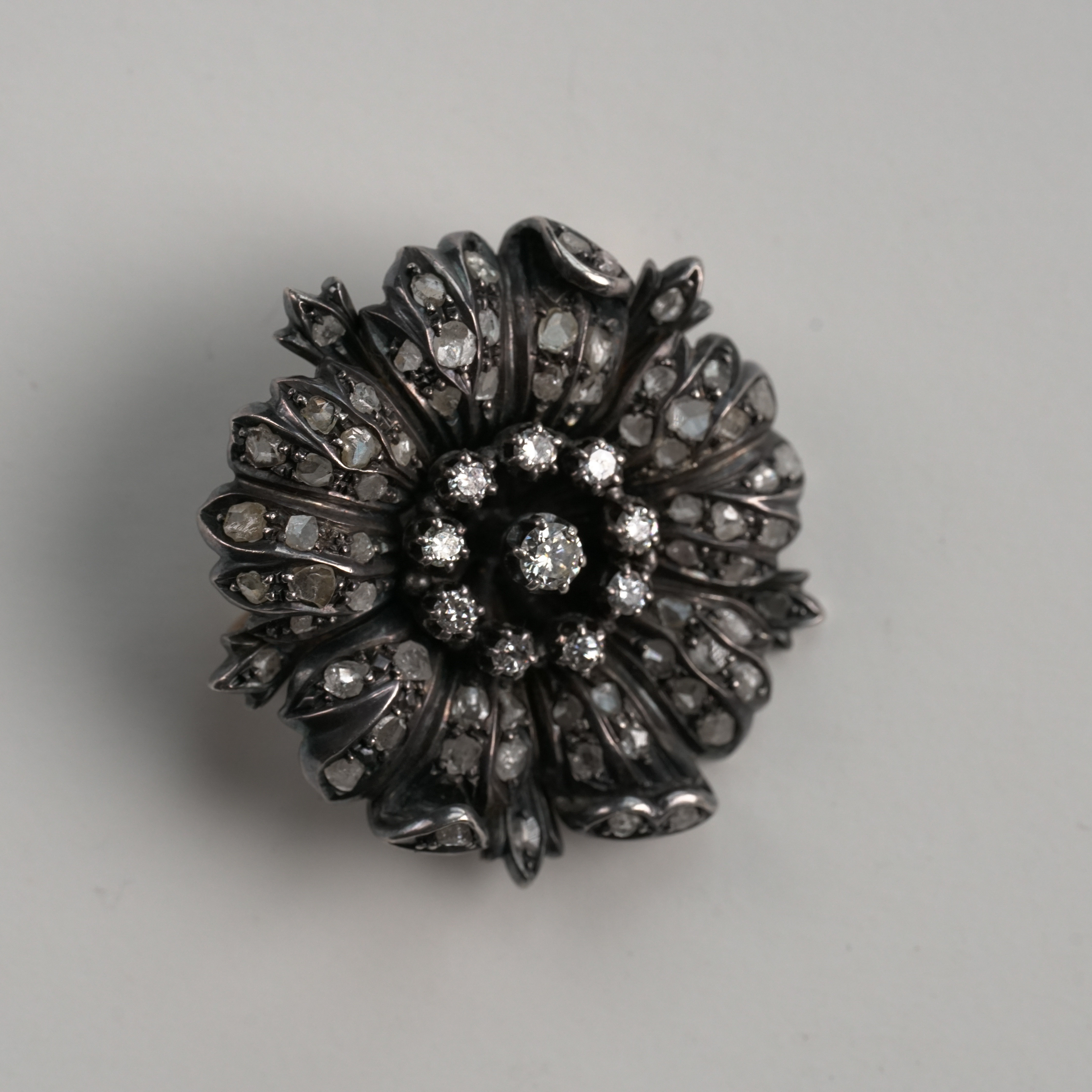 【观月】【花簇】钻石花胸针