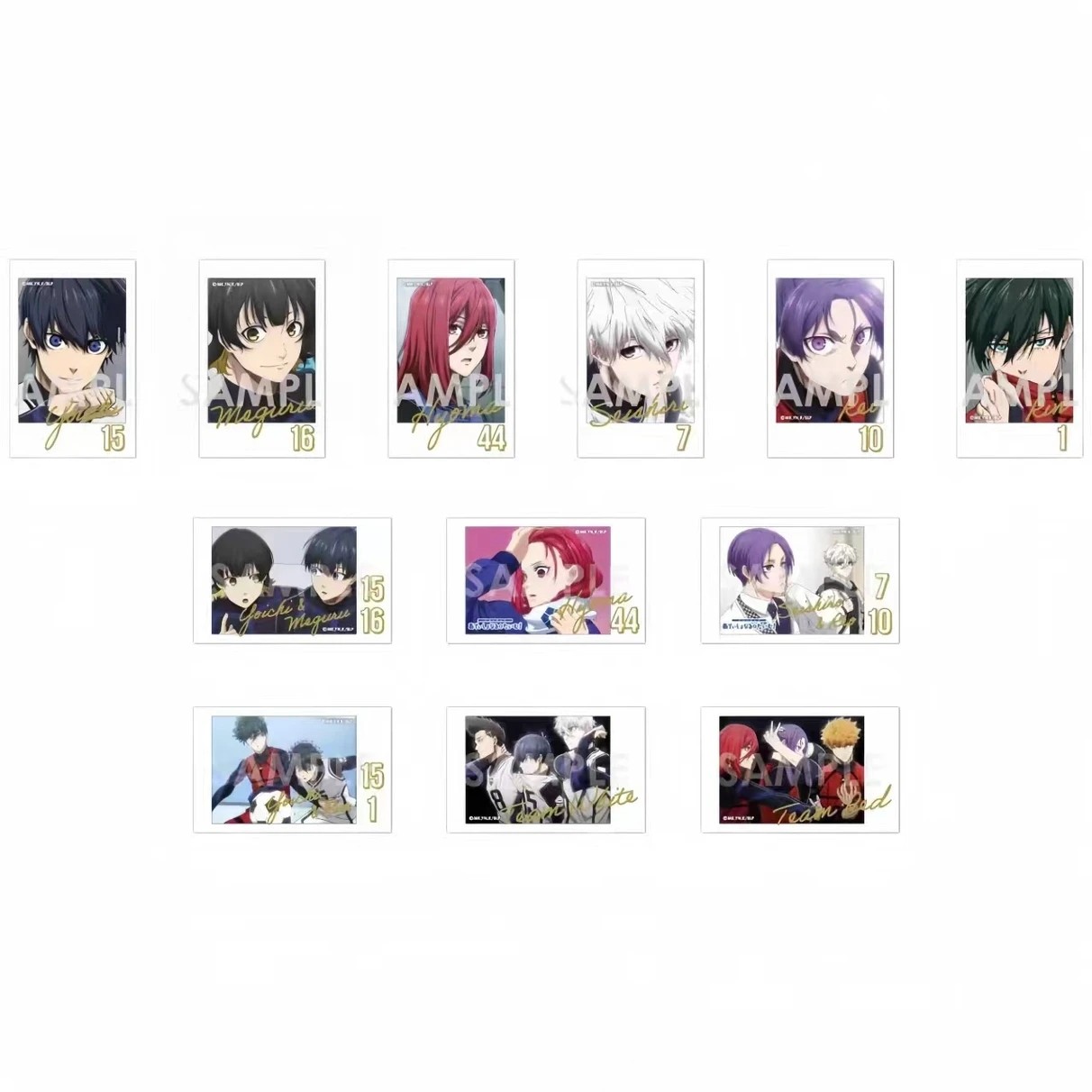 【蓝色监狱】蓝锁 金签拍立得第二弹 全12种（盲袋代拆）
