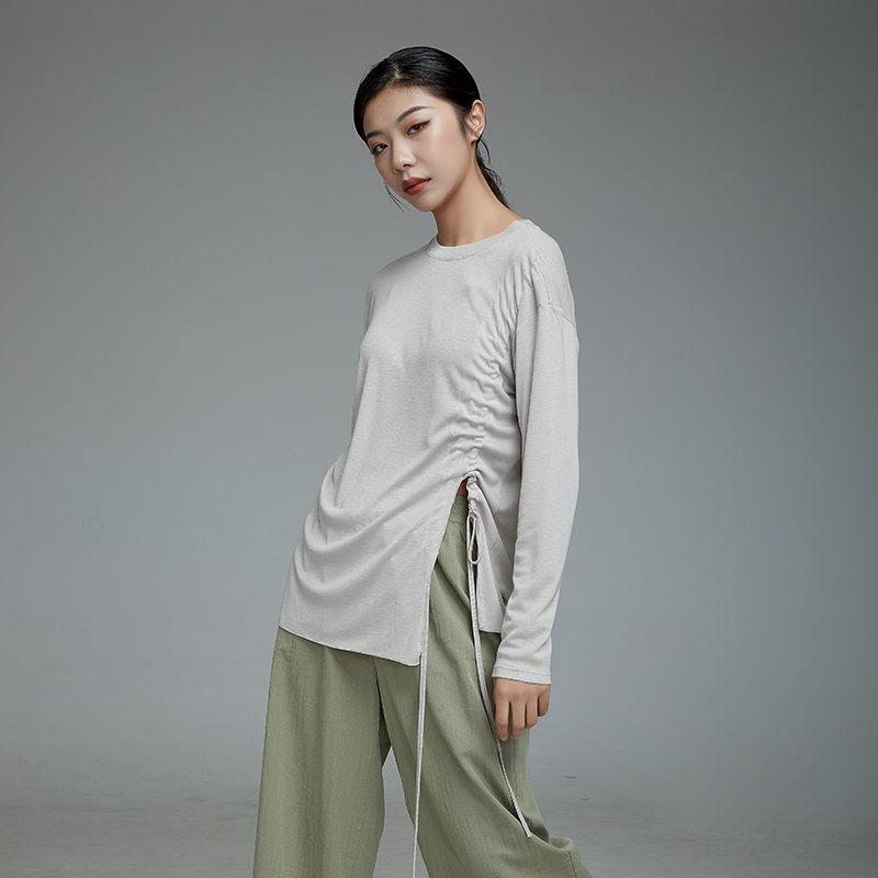 华丽独秀现代舞练功服古典舞抽绳宽松上衣艺考形体训练新款舞蹈服