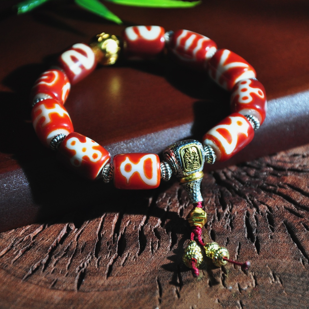 非金属布艺手链 【千万福】老红多宝扎基时尚精致单圈手串-A1700406