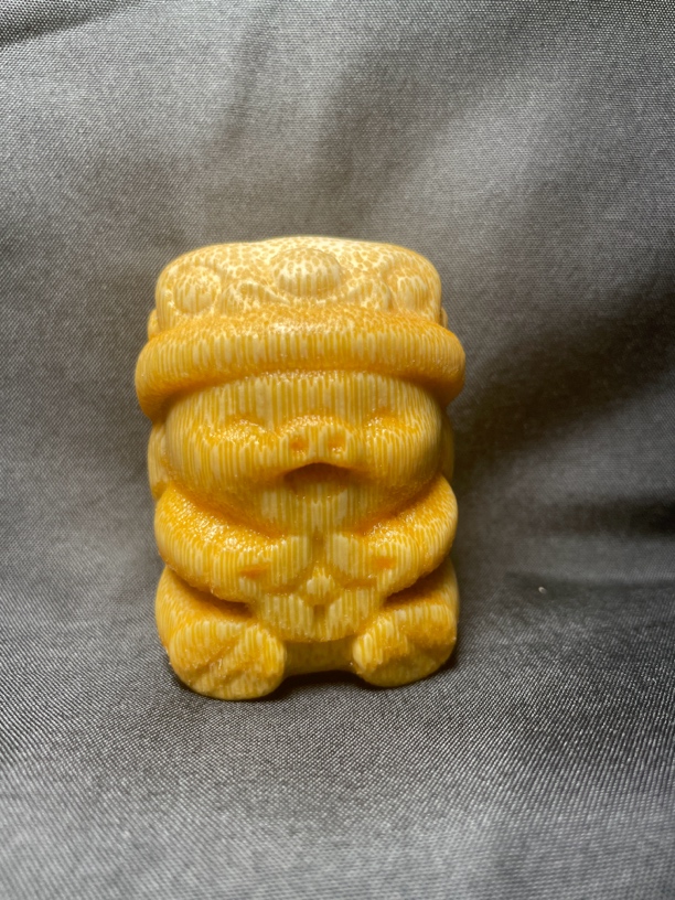 《发财猪》实心竹龙血金丝竹竹雕竹刻把件【送油】