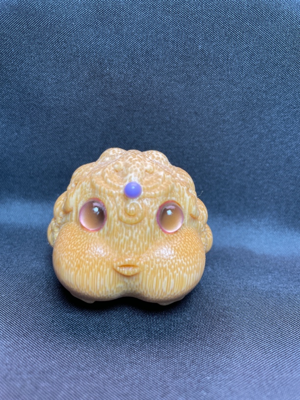 《紫瞳公主》萌蟾实心竹龙血金丝竹竹雕金蟾5+《送油刷》