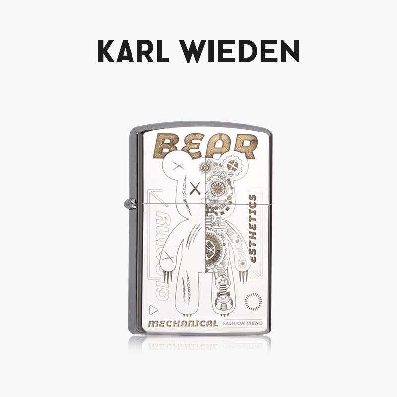 佐罗KW卡尔威登联名煤油火机可定制刻字机械熊防风送男友生日礼物