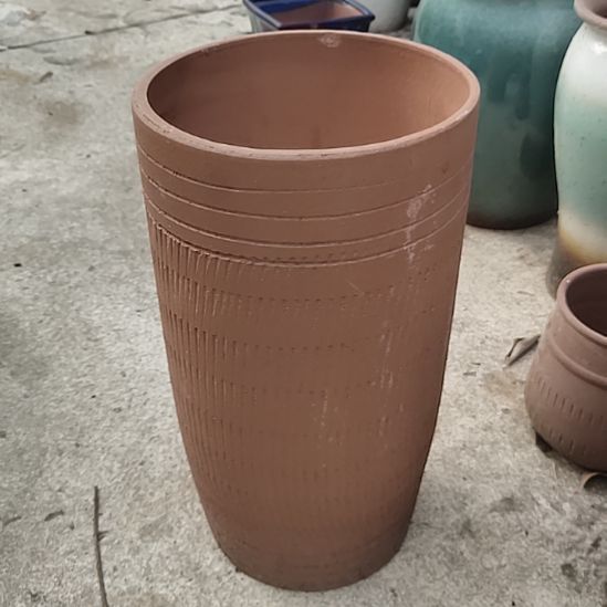 【闪购商品】紫砂花盆口17高34瑕疵一个