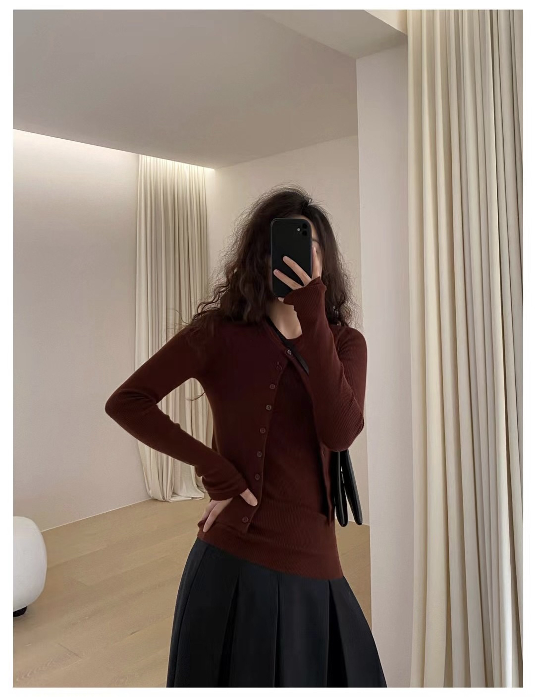 GG家精选梅森秋冬新品羊毛高品质开衫8571显瘦上衣