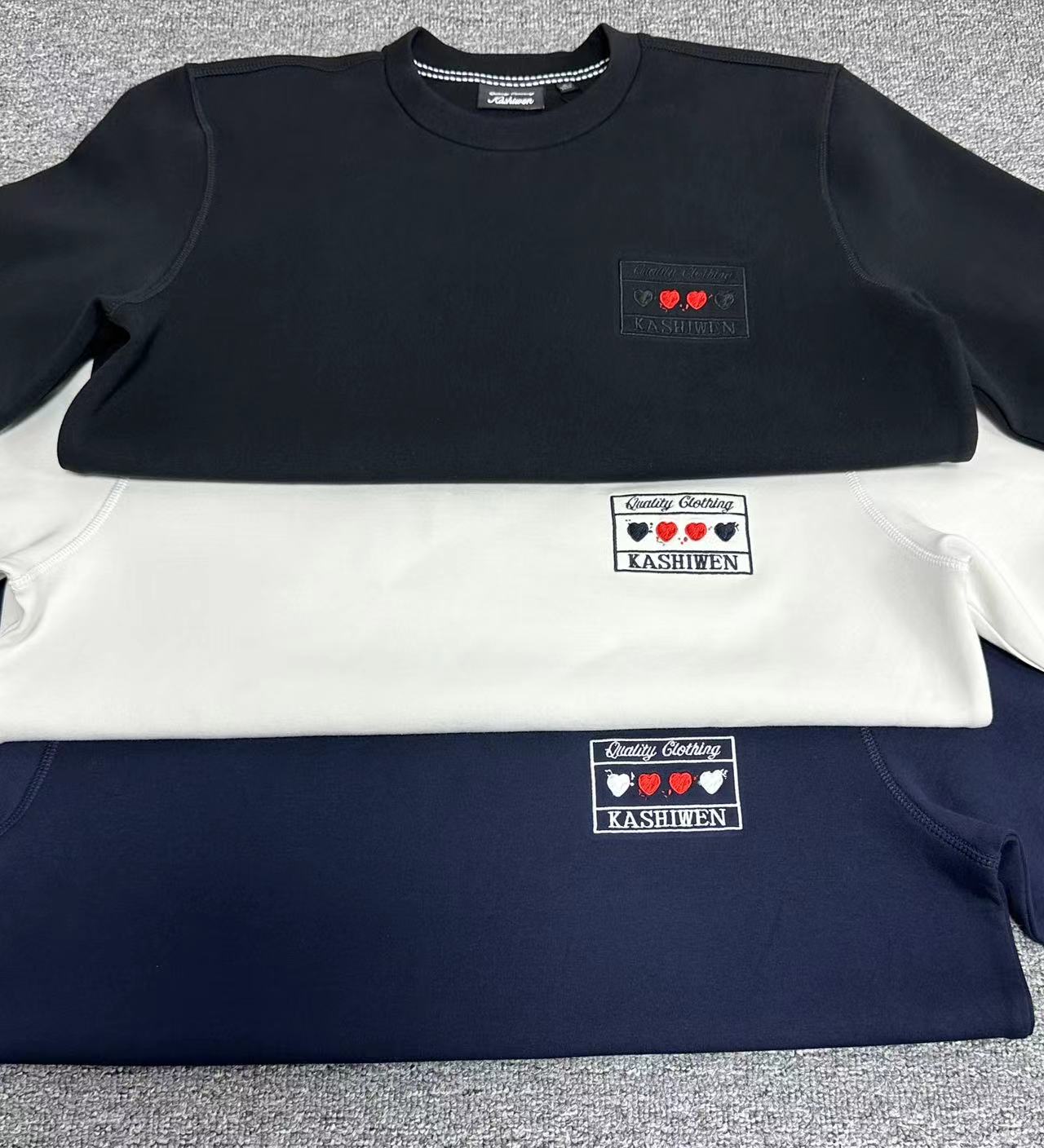 空气棉圆领卫衣 套头 男女同款 万针刺绣 简约百搭 秋冬款