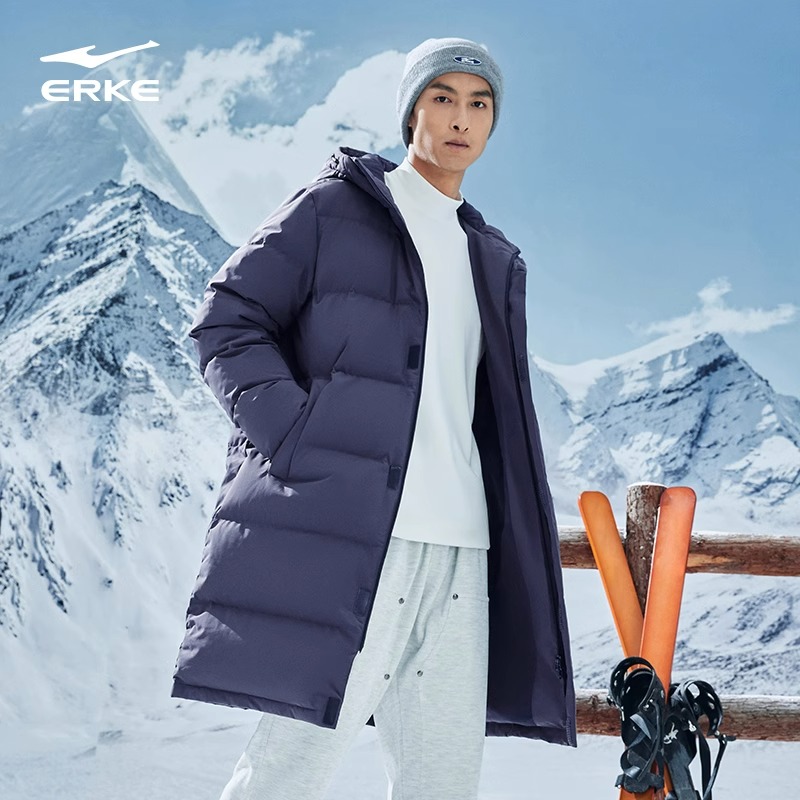 双重烯能丨长款羽绒服男2023冬季三防石墨烯羽绒大衣羽绒外套1079