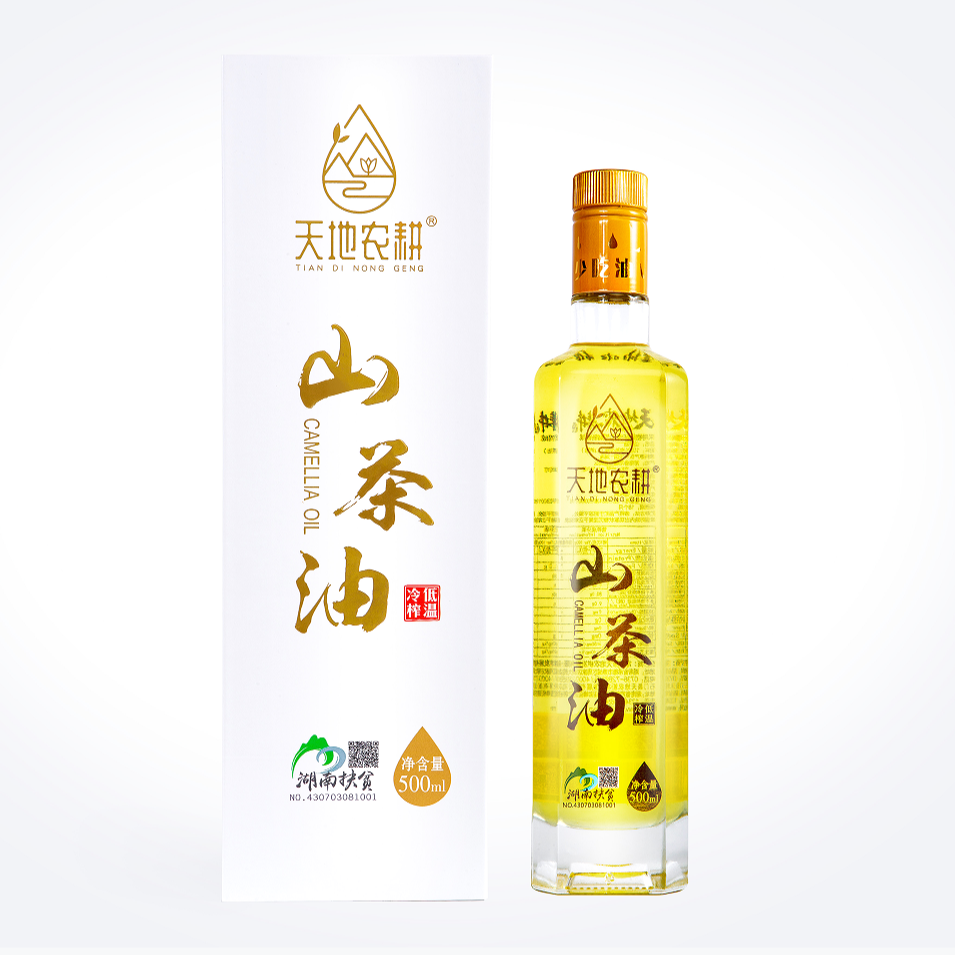 一级纯正冷榨山茶油 500ml装  可以喝的山茶油 