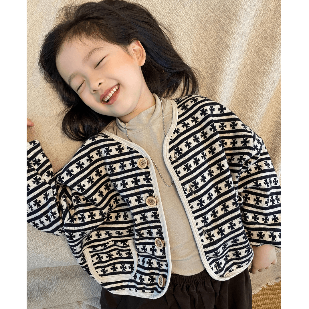 女童外套2025春秋新款儿童洋气上衣男女童韩版中性款休闲开衫上衣