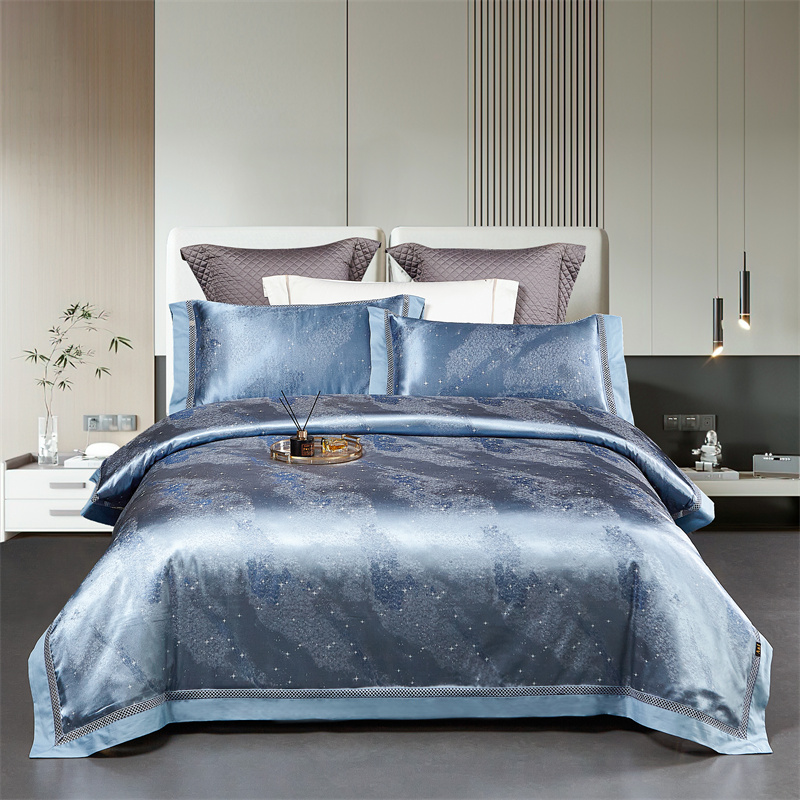 宇宙之谜-轻奢全棉贡缎提花床上四件套春夏秋冬不滑床-【M304】