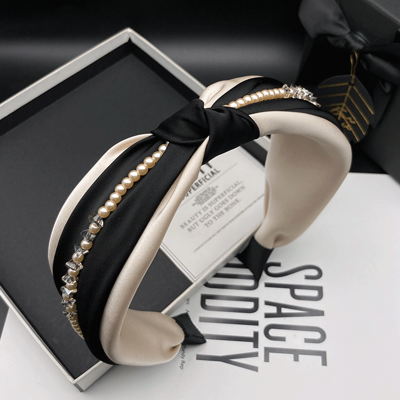 【莎千墨专属】气质发箍百搭发饰简约头箍宽边时尚黑色复古轻奢甜美