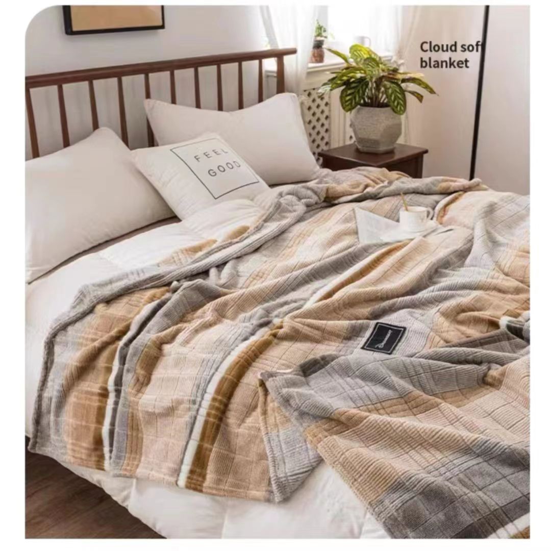 【直播看实物下单1-60号】多功能休闲绒毯